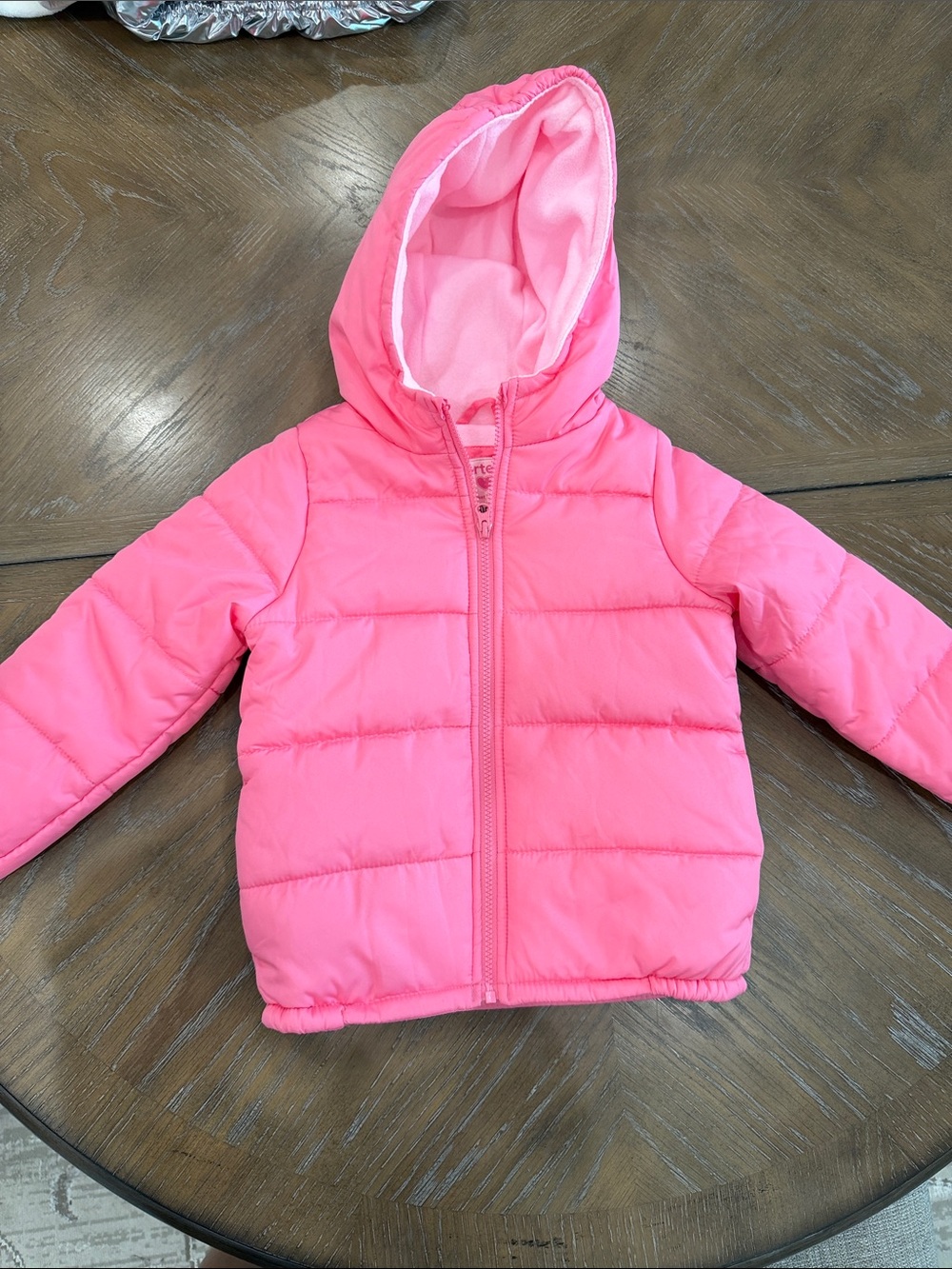 Carter's Pink Hooded Puffer Jacket